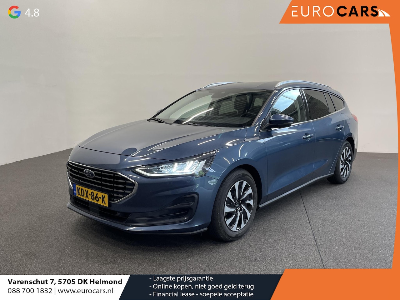 Ford Focus Wagon - 1.0 EcoBoost 155pk Aut. Hybrid Titanium X Airco ECC Trekhaak Navi Carplay PDC VA+Camera Fu - AutoWereld.nl