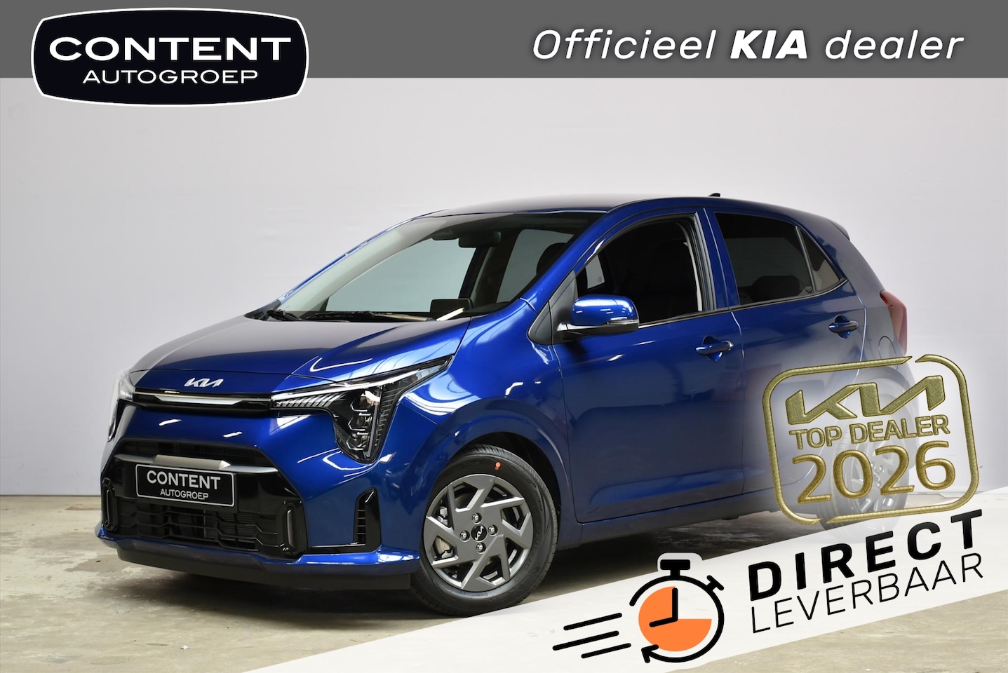 Kia Picanto - 1.0 GDi 63pk 4-zits DynamicPlusLine DIRECT LEVERBAAR - AutoWereld.nl