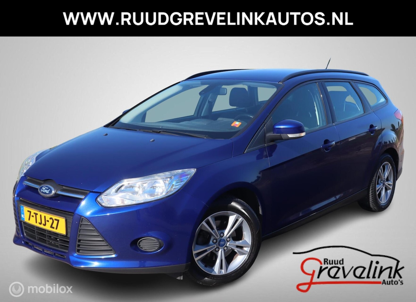 Ford Focus Wagon - 1.0 EcoBoost Navigatie Airco Trekhaak Parkeersensoren - AutoWereld.nl