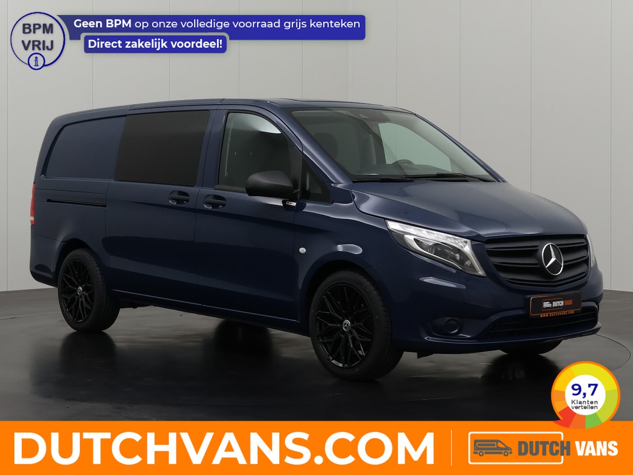 Mercedes-Benz Vito - 116CDi 9G-Tronic Automaat Lang Dubbele Cabine | Led | Navigatie | Camera | Airco | Cruise - AutoWereld.nl