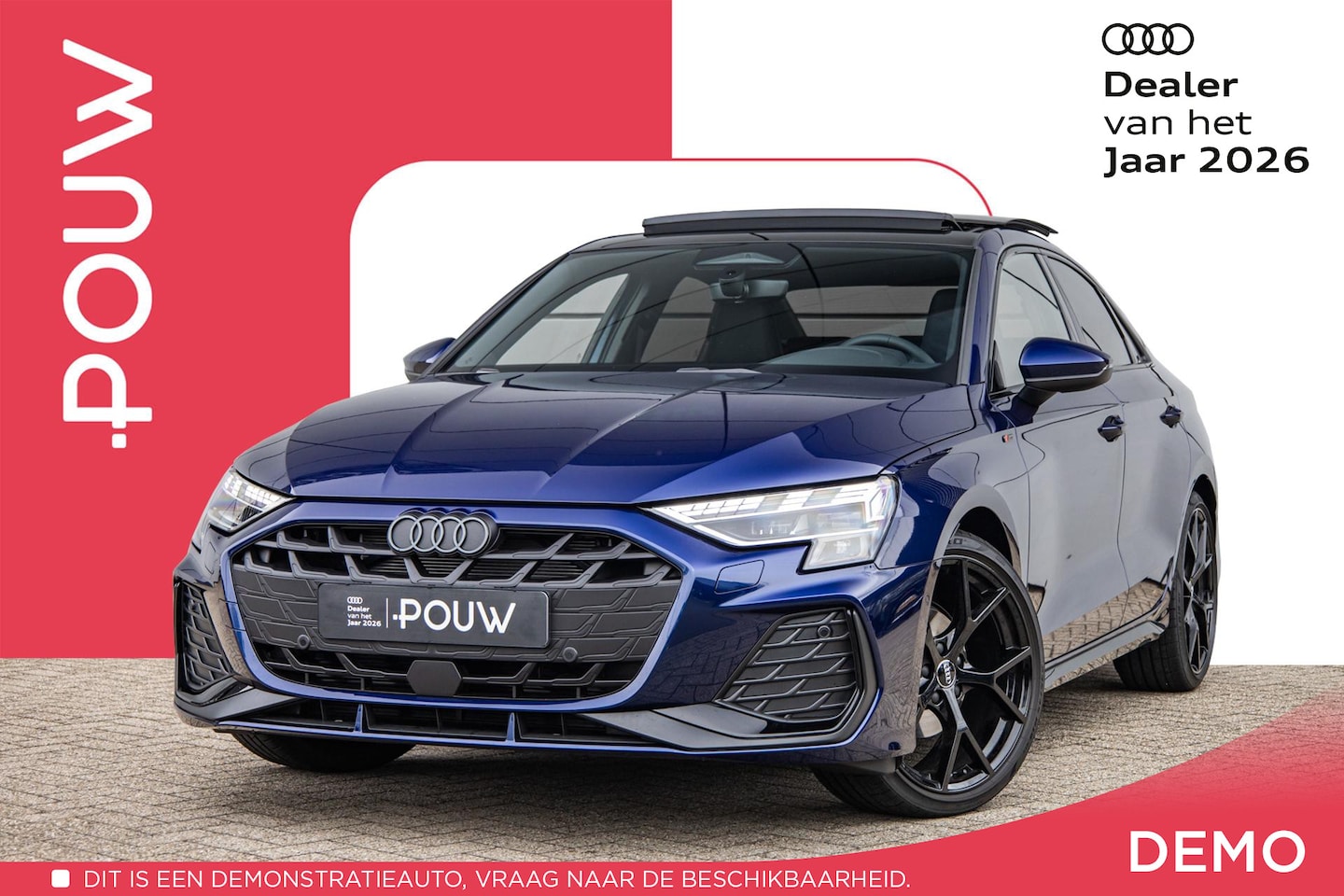 Audi A3 Limousine - 30 TFSI 116pk S-tronic S edition | Panoramadak | 19" Velgen | SONOS - AutoWereld.nl