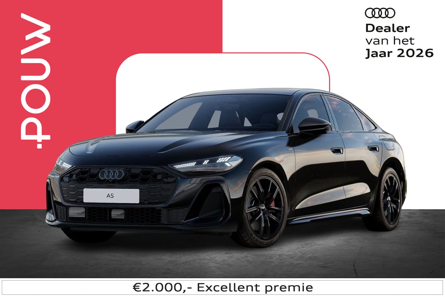 Audi A5 Limousine - 2.0 e-hybrid 367pk quattro S edition Competition | B&O 3D Premium | Carbon Inleg - AutoWereld.nl