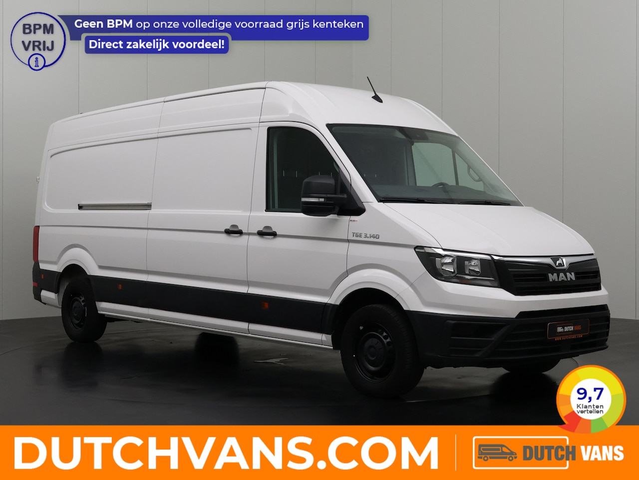 MAN TGE - 2.0TDi 140PK DSG Automaat L4H3 Maxi | Trekhaak 3000Kg | Multimedia | Airco | Cruise | 3-Zi - AutoWereld.nl