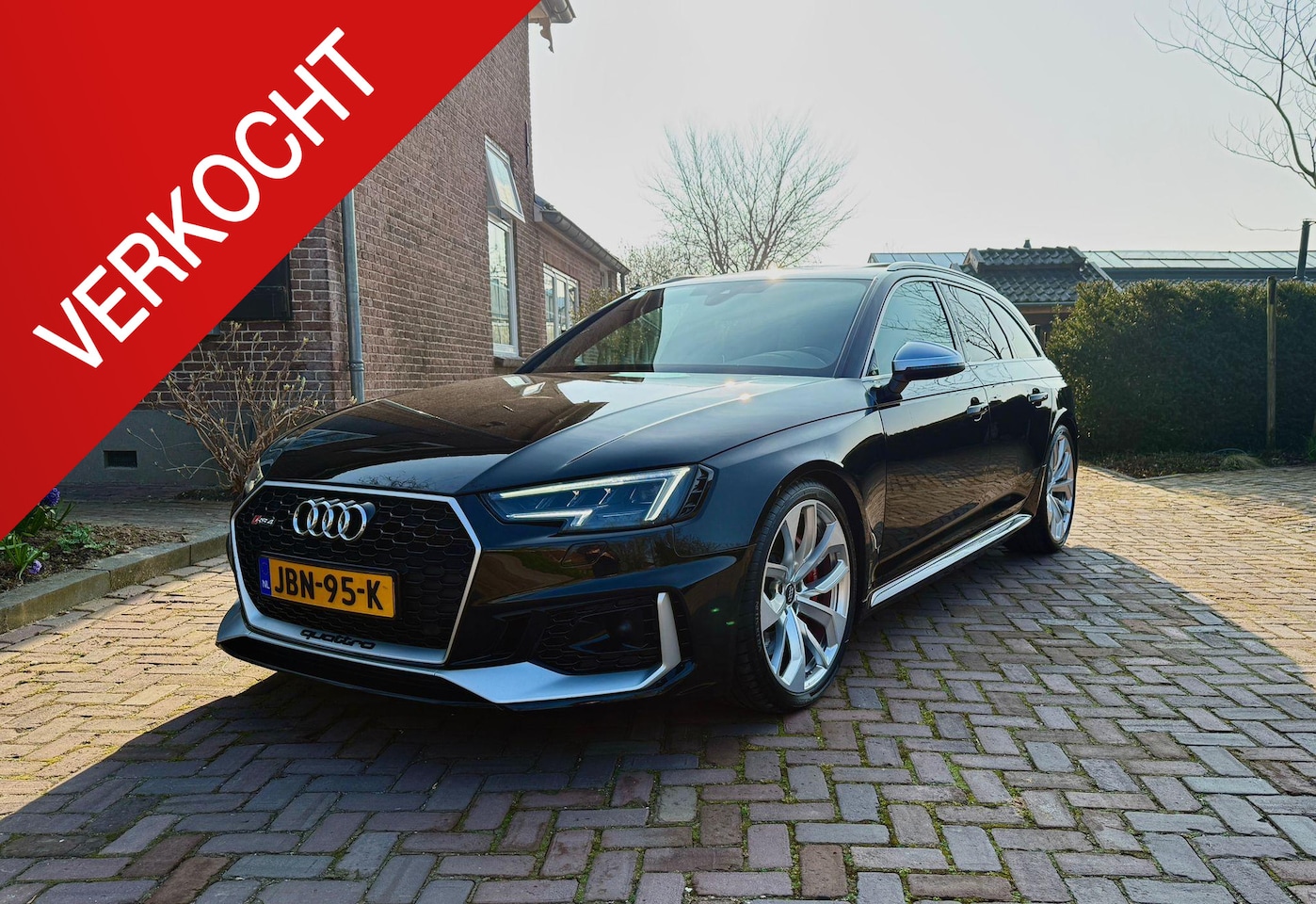 Audi A4 Avant - 2.9 TFSI RS 4 quattro Pano-led-20"-ruitjes leder - AutoWereld.nl