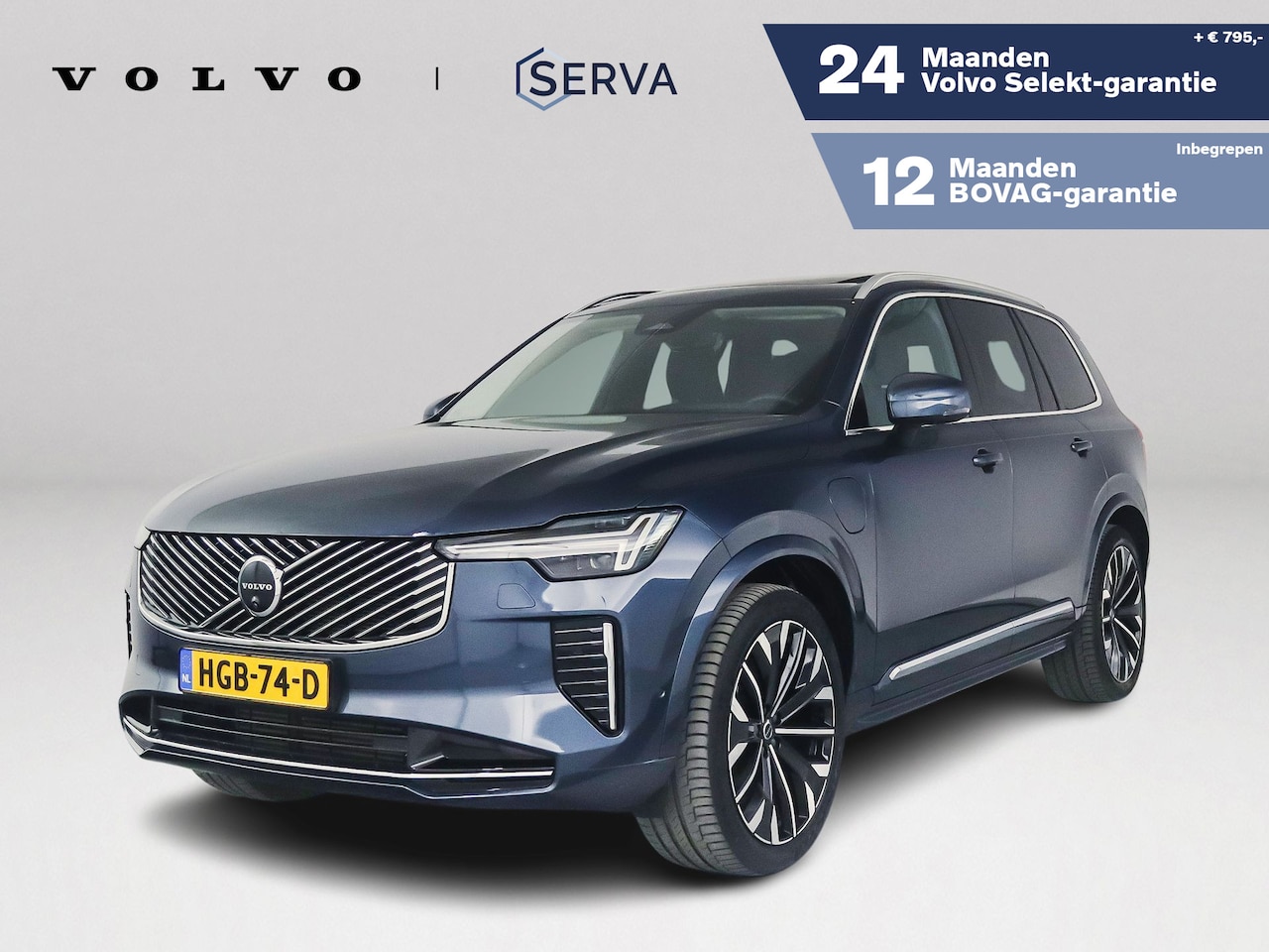 Volvo XC90 - T8 Plug-in hybrid AWD Ultra Bright | SOH 100% | Panoramadak | 360° camera | Bowers & Wilki - AutoWereld.nl