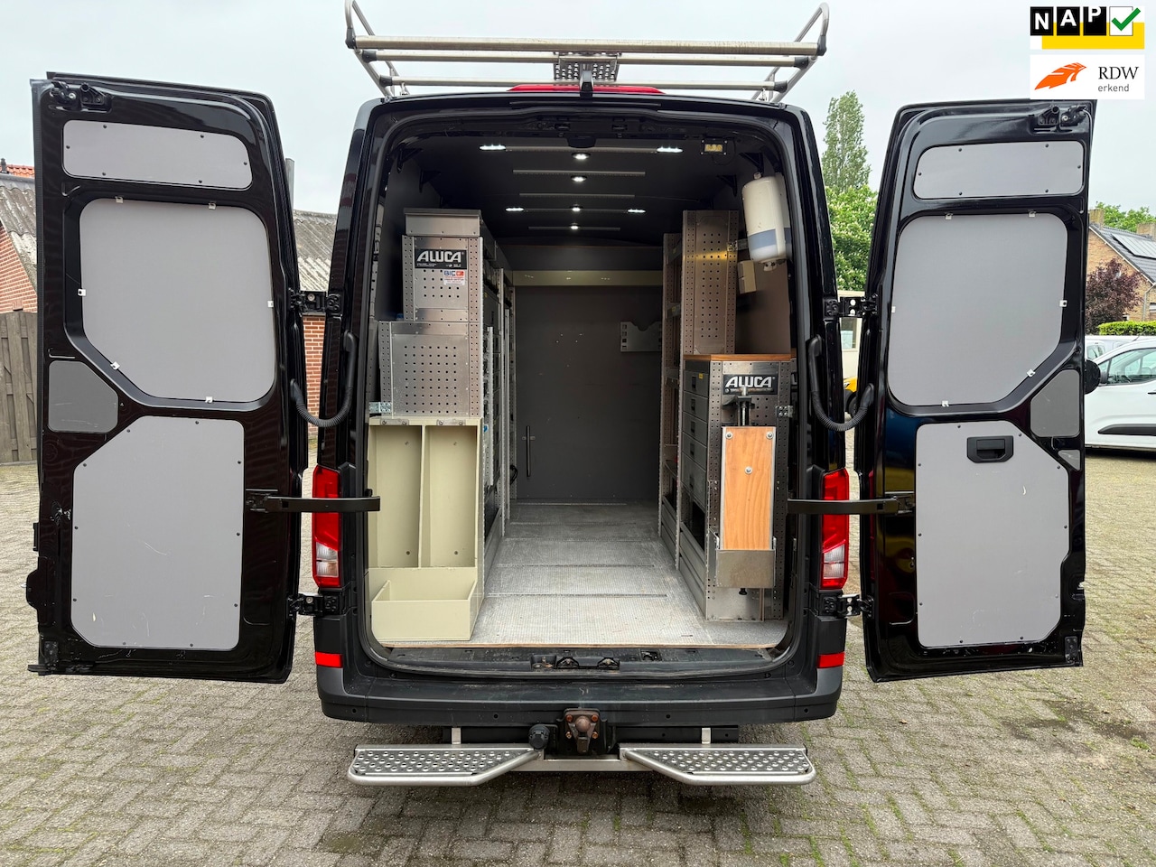 Volkswagen Crafter - 35 2.0 TDI L3H3 Highline DSG Servicewagen 230V Euro 6 climate control - AutoWereld.nl