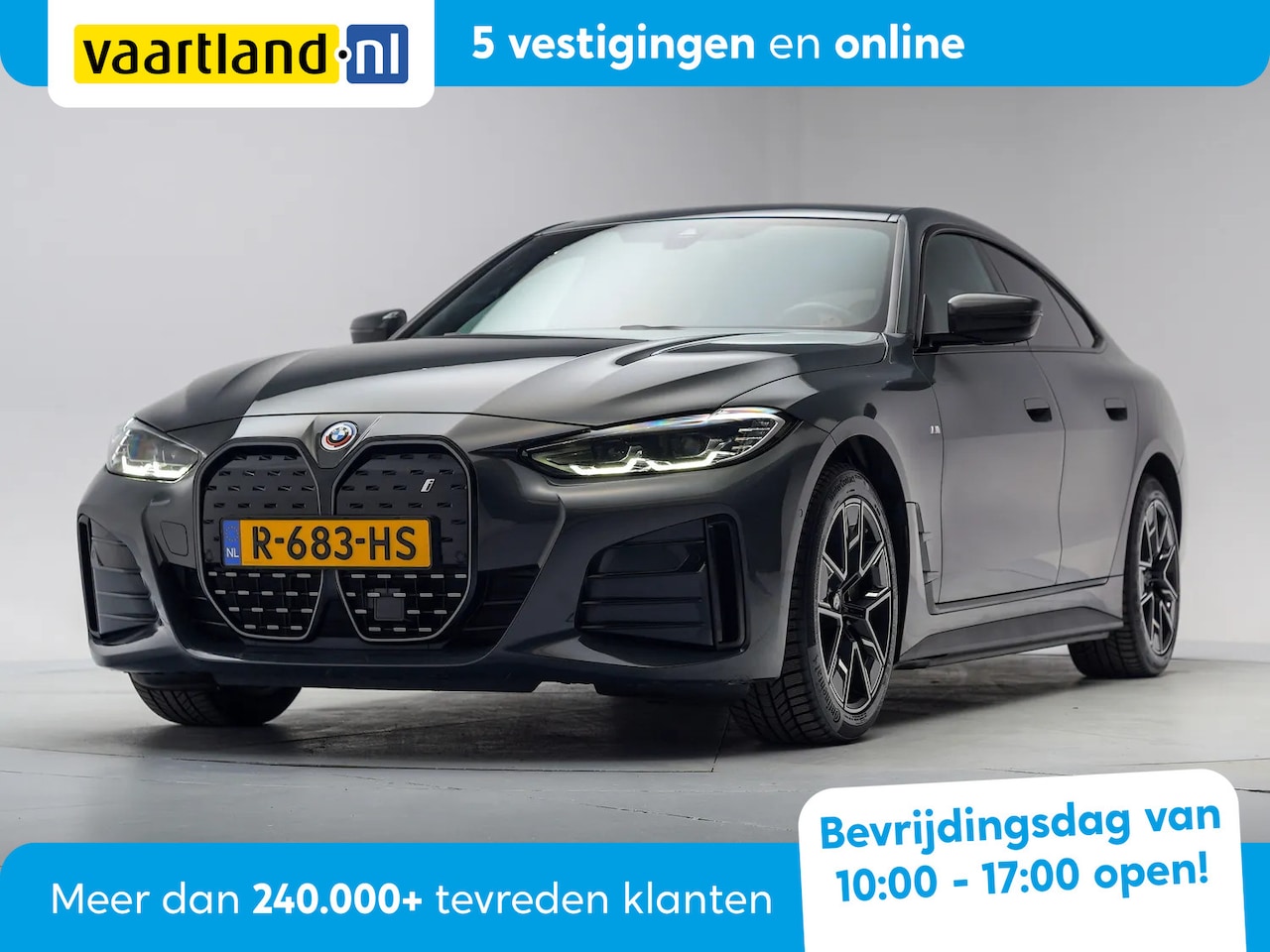 BMW i4 - eDrive40 M-Sport 84 kWh 3-Fase [ Half-leder Stoelverwarming Navi Sfeerverlichting Apple / - AutoWereld.nl