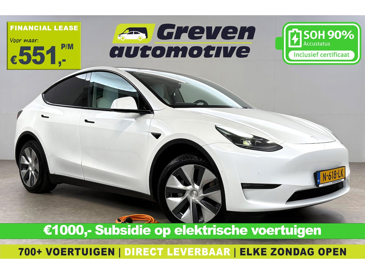Tesla Model Y - Long Range AWD 75 kWh | Snelladen | Autopilot | SOH 90% | Camera | Memory | Pano | Stoel/S - AutoWereld.nl