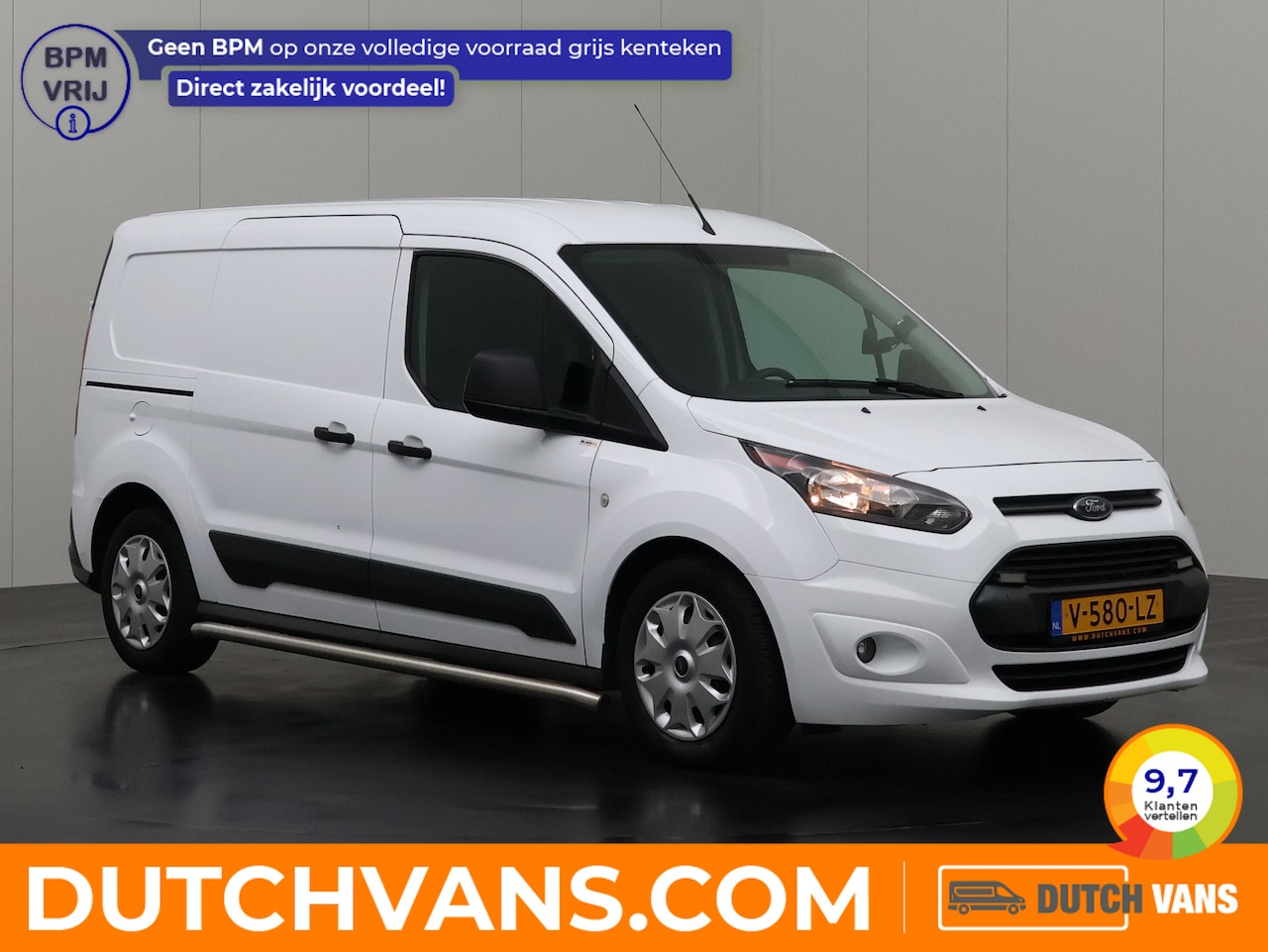 Ford Transit Connect - 1.5TDCI Lang Navigatie | 3-Zits | Airco | Cruise | Trekhaak - AutoWereld.nl