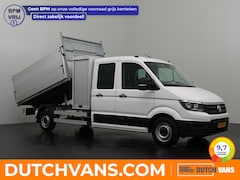Volkswagen Crafter - 2.0TDI 140PK Dubbele Cabine Kipper | Trekhaak 3000Kg | Werkkist | 6-Persoons | Airco | Sta