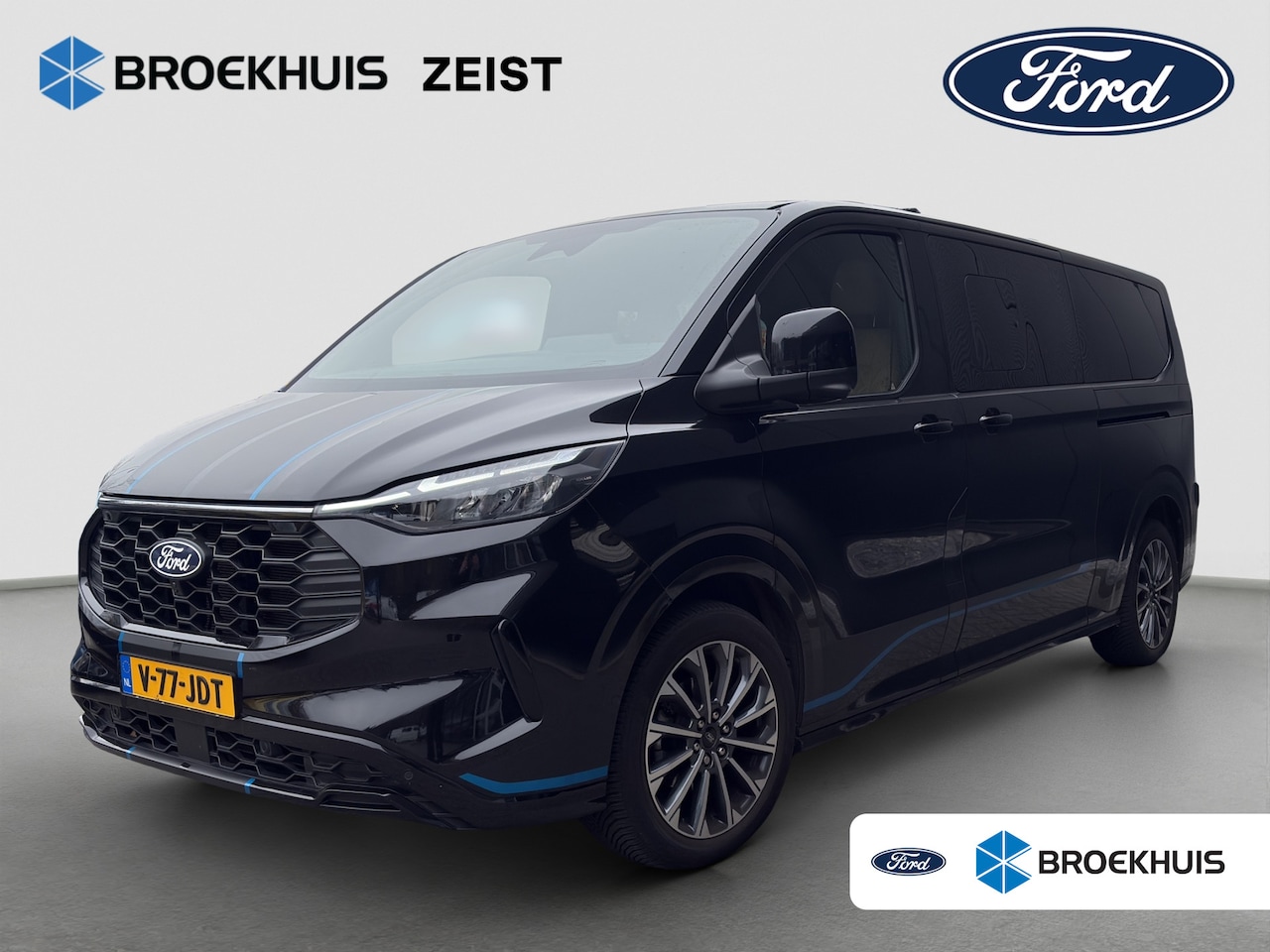 Ford Transit Custom - AWD ZWARTE HEMELBEKLEDING, LEDER, ZEER LUXE! - AutoWereld.nl