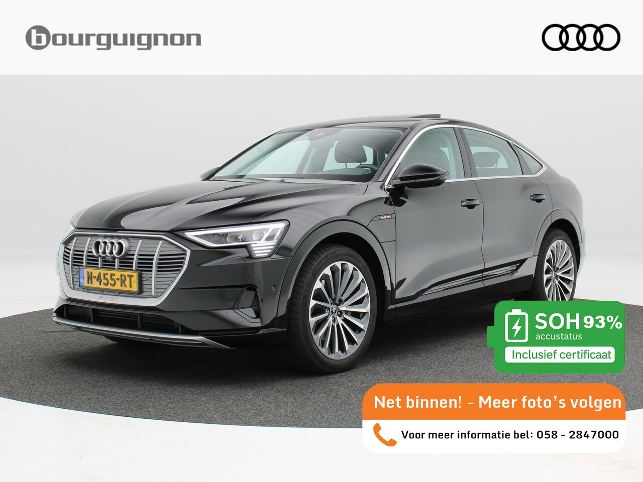 Audi e-tron Sportback - 55 quattro Advanced edition Plus 95 kWh 408 Pk | Panorama dak | Stoelverwarming | Camera | - AutoWereld.nl