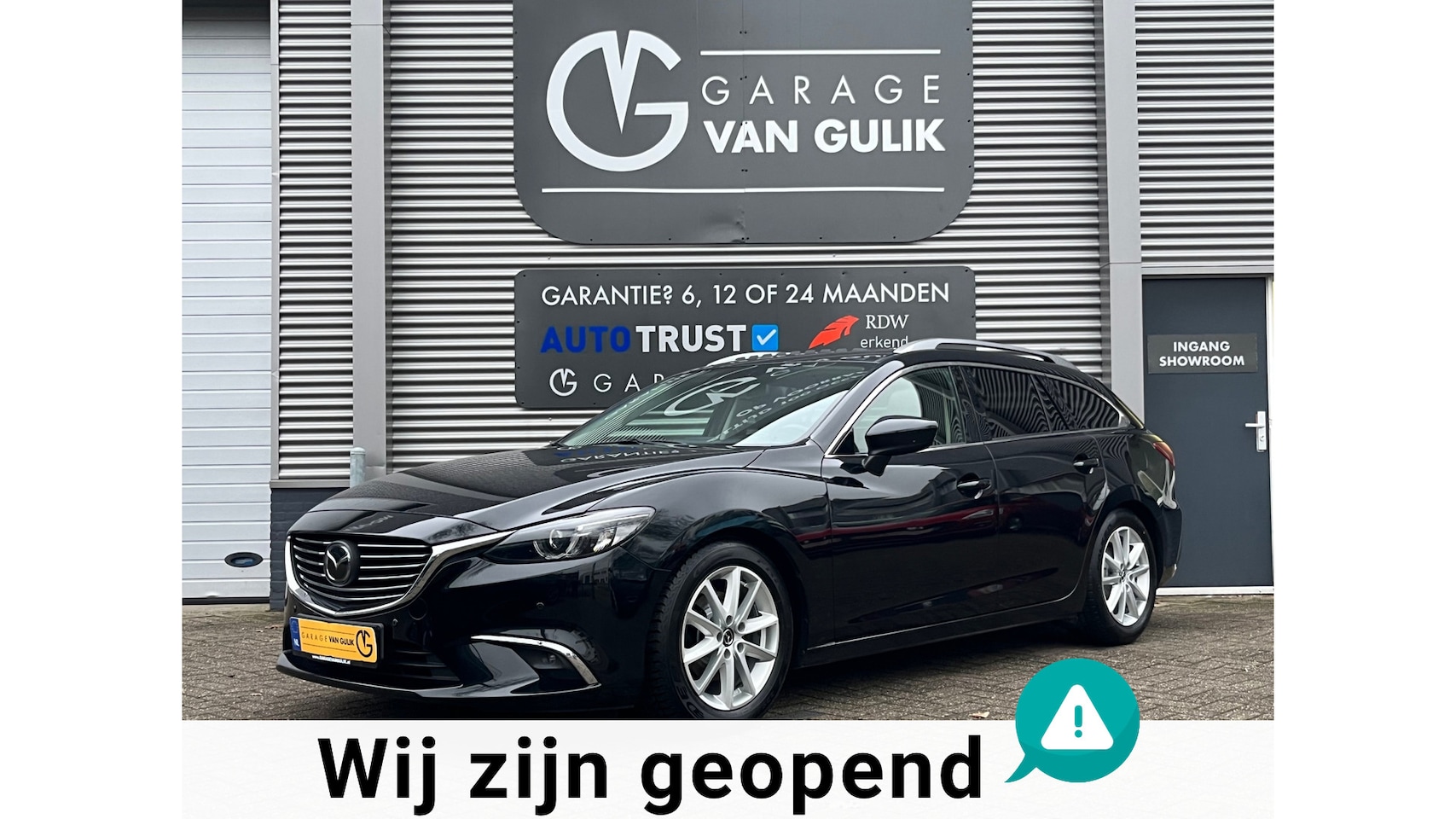 Mazda 6 Sportbreak - 2.5 SkyActiv-G GT-M 192PK Automaat,Trekhaak,Panodak,Navi,Clima,Cruise,Carplay,ElektrRamen+ - AutoWereld.nl
