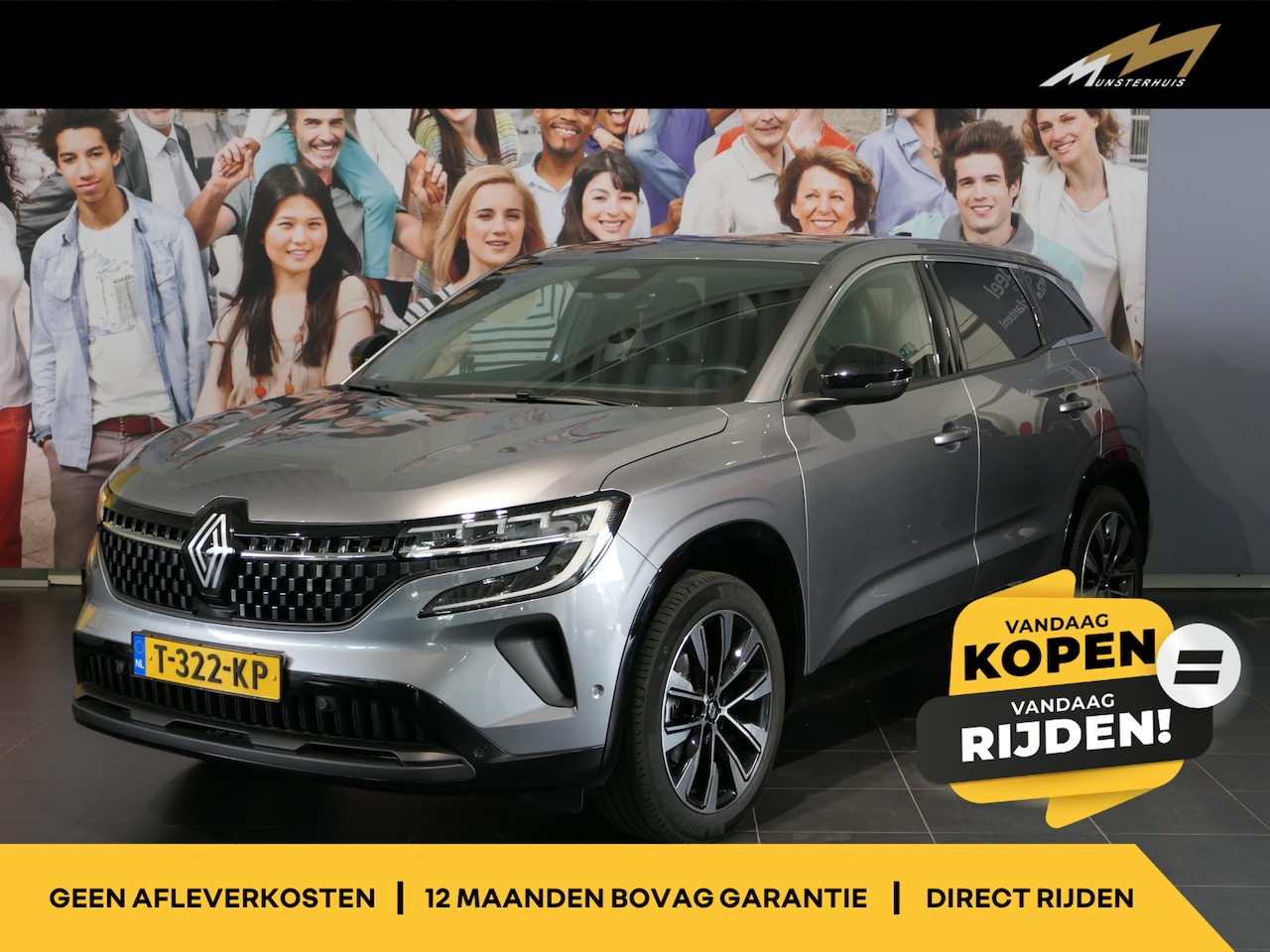 Renault Austral - 1.2 mild hybrid advanced 130 techno - Dodehoek - Stoelmassage + verwarming - Elektr. bestu - AutoWereld.nl