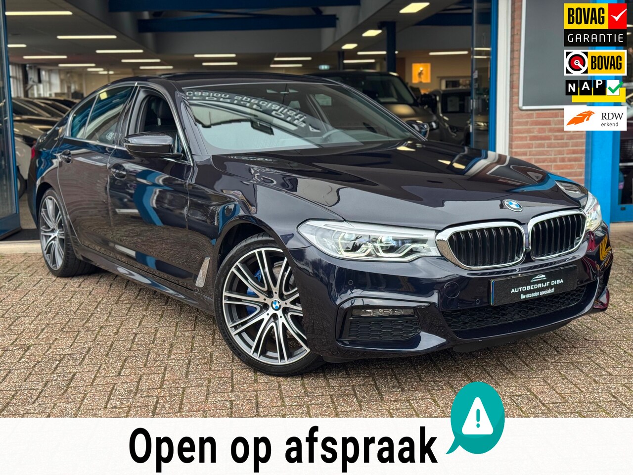 BMW 5-serie - 530e M-Pakket 2019 NAVI LEDER CAMERA LM NAP! - AutoWereld.nl