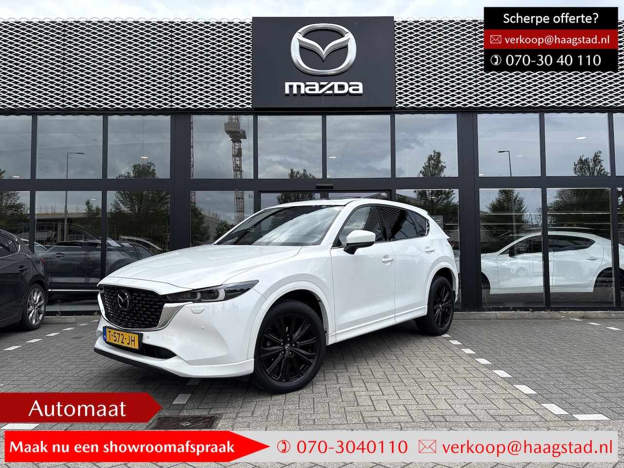 Mazda CX-5 - 2.0 e-SkyActiv-G M Hybrid 165 Takumi 1e Eigenaar / Dealer Onderhouden / Sunroof pakket - AutoWereld.nl