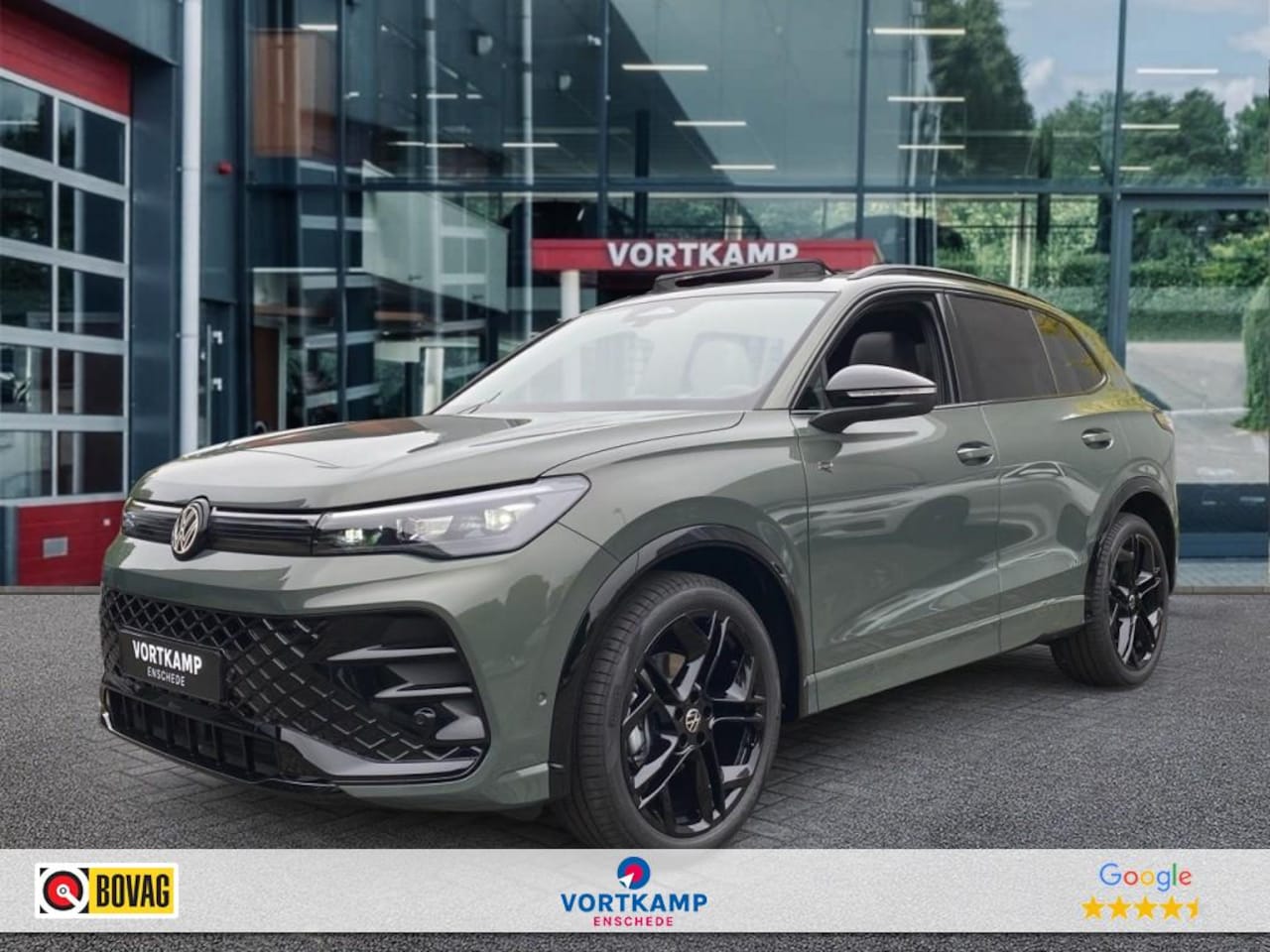 Volkswagen Tiguan - 1.5 eTSI R-LINE TREKHAAK/LEDER/PANO-DAK/CAMERA/ELEK-KLEP/ACC/HUD/MEM/STOELVERW - AutoWereld.nl