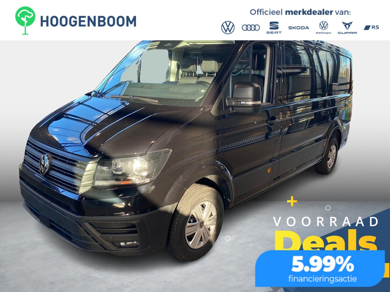 Volkswagen Crafter - Bedrijfswagens Highline L3H2 2.0 TDI EU6 103 kW (140 pk) 6 versn. | BPM vrij | Opstaptrede - AutoWereld.nl
