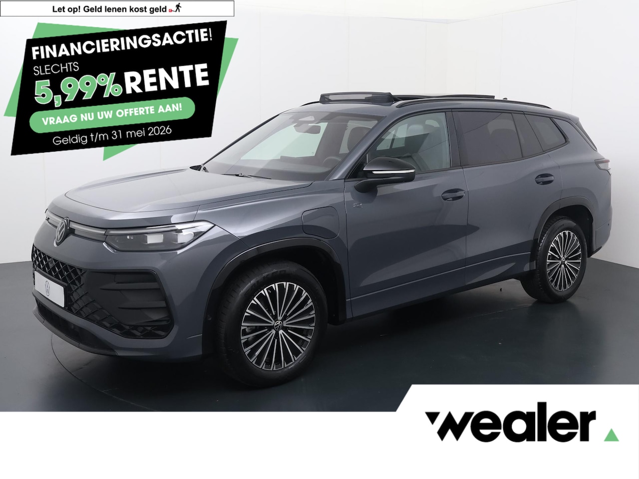 Volkswagen Tayron - 1.5 eHybrid R-Line Edition | 272 PK | SoH 100% | Trekhaak | Panoramadak | Head-up display - AutoWereld.nl