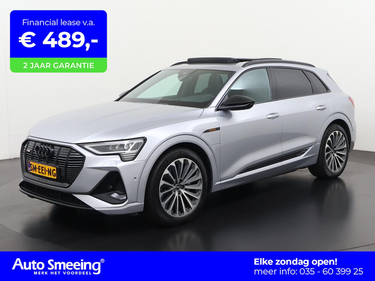 Audi e-tron - 55 quattro S edition S-Line 95 kWh | SOH 94% | Panoramadak | Trekhaak | Zondag Open! - AutoWereld.nl