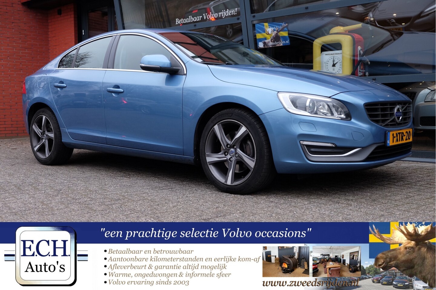 Volvo S60 - 2.0 T5 245 pk Aut. Summum, Cognac Leer, Xenon, Elektr. stoel - AutoWereld.nl