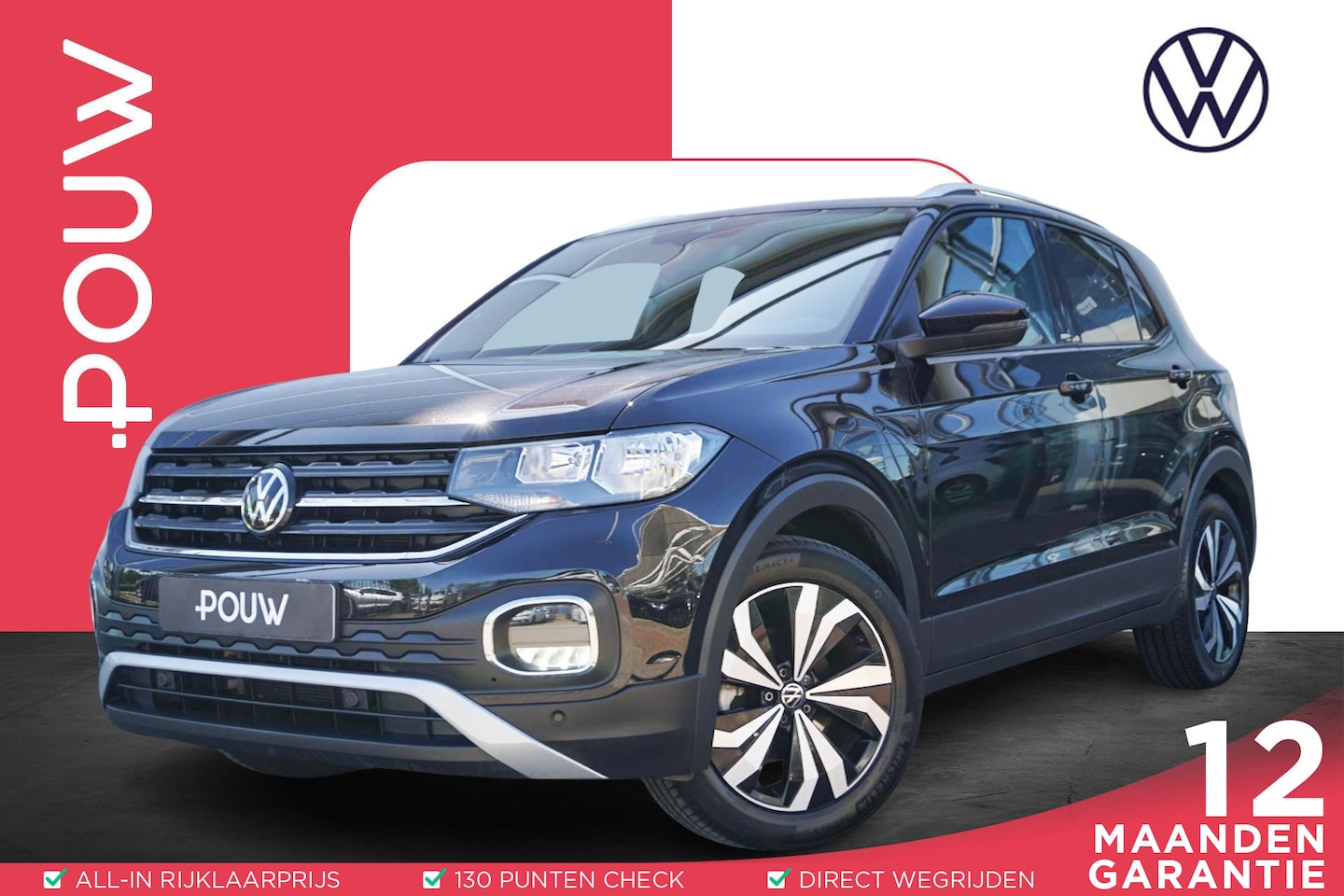 Volkswagen T-Cross - 1.0 TSI 95pk Life | Trekhaak | Navigatie | Parkeersensoren V+A - AutoWereld.nl