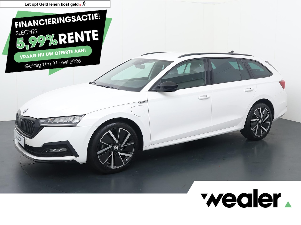 Skoda Octavia Combi - 1.4 TSI iV PHEV Sportline | 204 PK | SoH 91% | Adaptive cruise control | Head up display - AutoWereld.nl