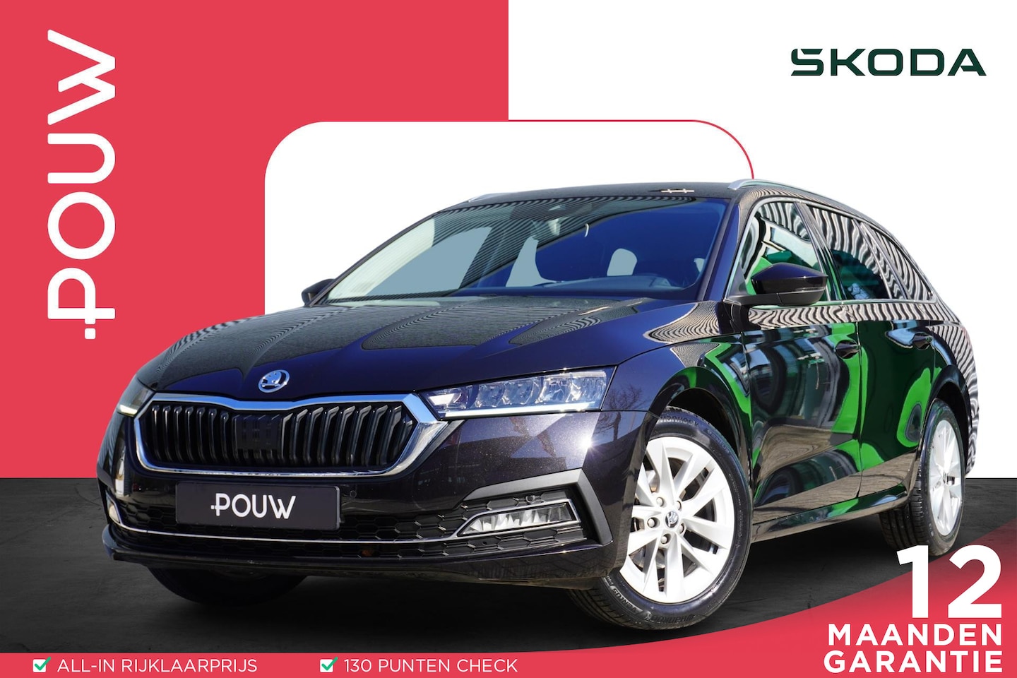 Skoda Octavia Combi - 1.0 e-TSI 110pk Business Edition | Trekhaak | SmartLink | Cruise | Climate | - AutoWereld.nl