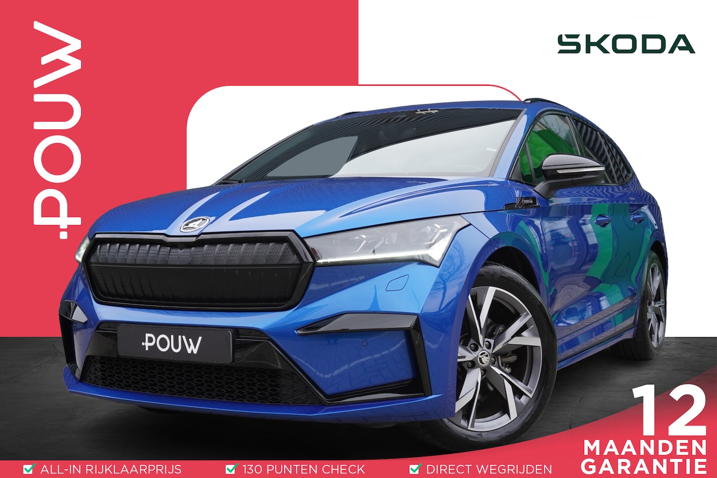 Skoda Enyaq iV - 80 204pk Sportline | SoH 96% | Adaptive Cruise | LED Matrix | Apple CarPlay | Stoel/Stuurv - AutoWereld.nl