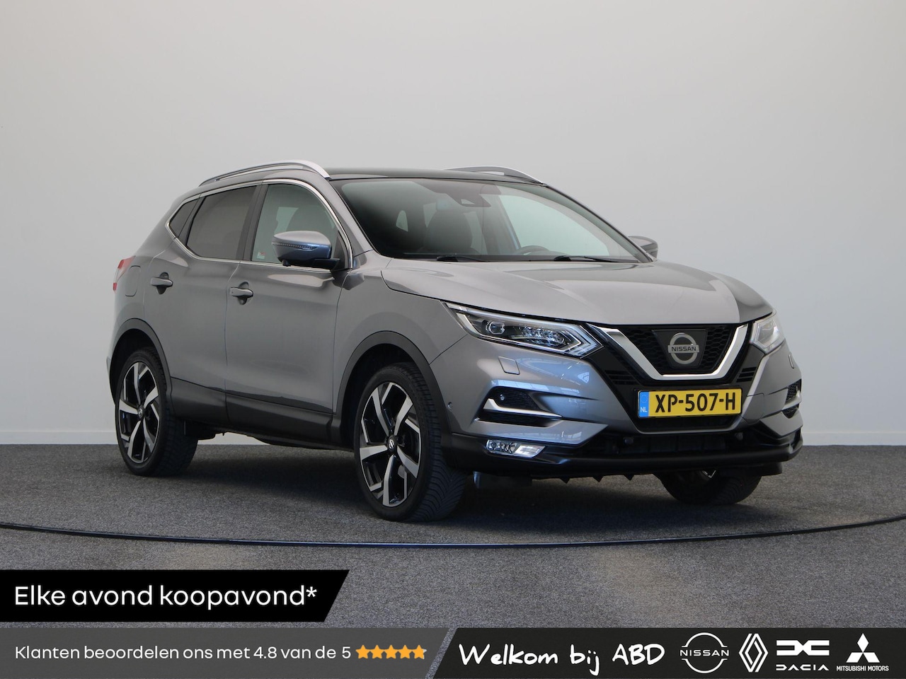 Nissan Qashqai - 115pk Tekna + | Panorama dak | Trekhaak | Memory stoelen met verwarming | Voorruit verwarm - AutoWereld.nl