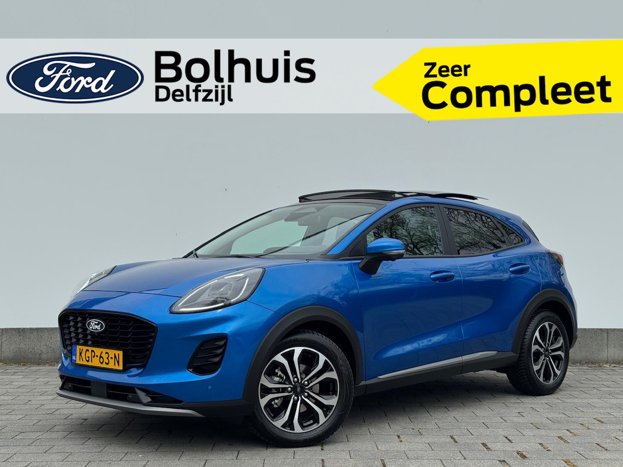 Ford Puma - EcoBoost Hybrid 125 pk Titanium | Pano | Elek achterklep | Winterpack | Adapt. Cruise | Do - AutoWereld.nl