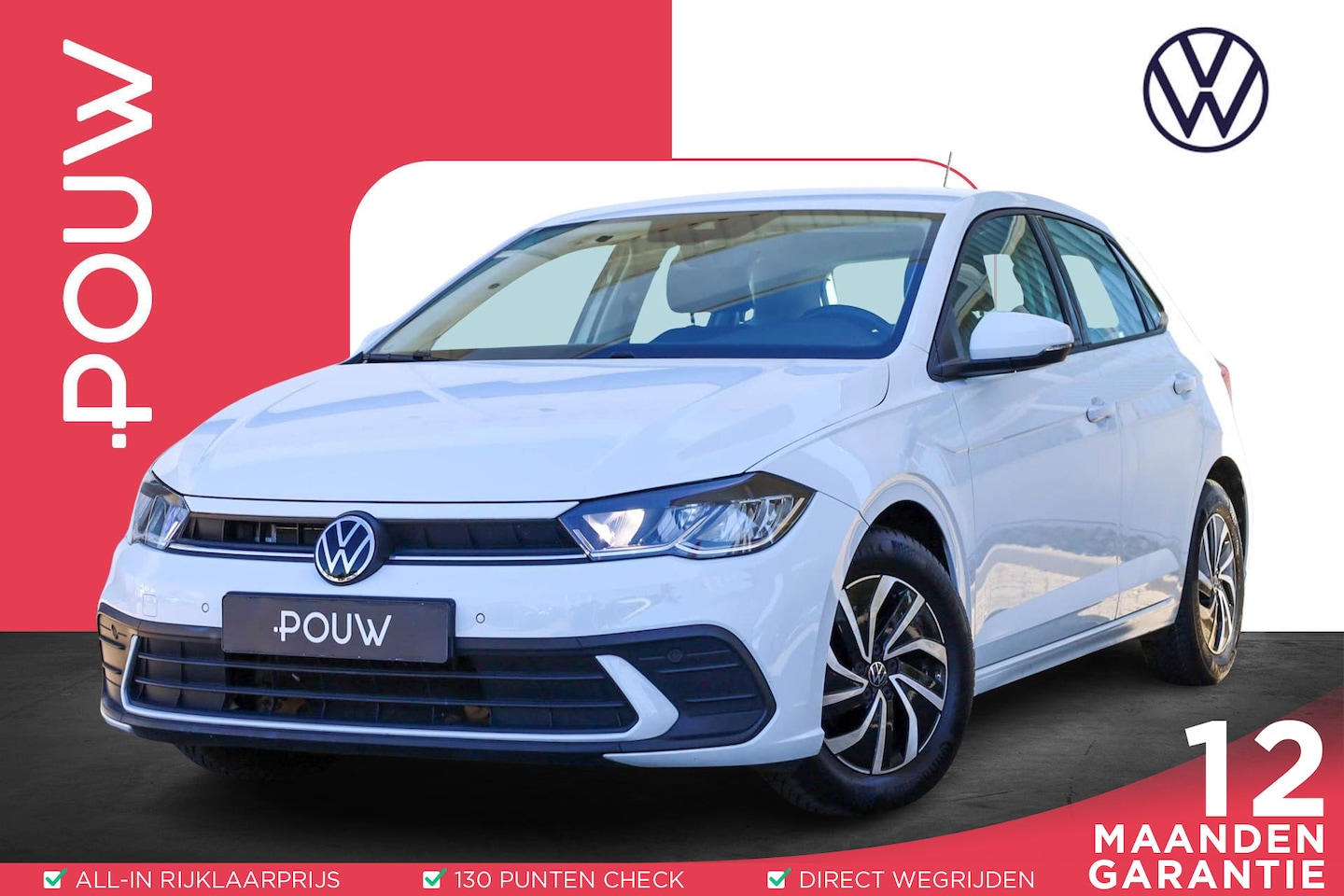 Volkswagen Polo - 1.0 TSI 95pk DSG Life | Cruise Control Adaptief | Parkeersensoren | Apple CarPlay / Androi - AutoWereld.nl