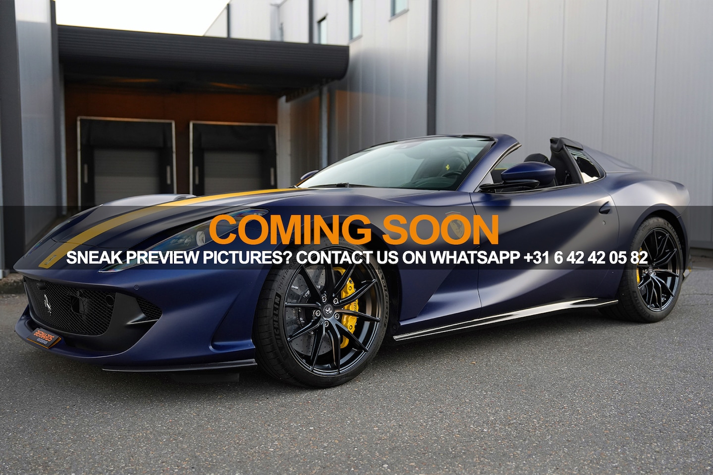 Ferrari 812 GTS - - Blu Le Mans Opaco - Full Carbon - Full PPF - Lift - JBL - AutoWereld.nl