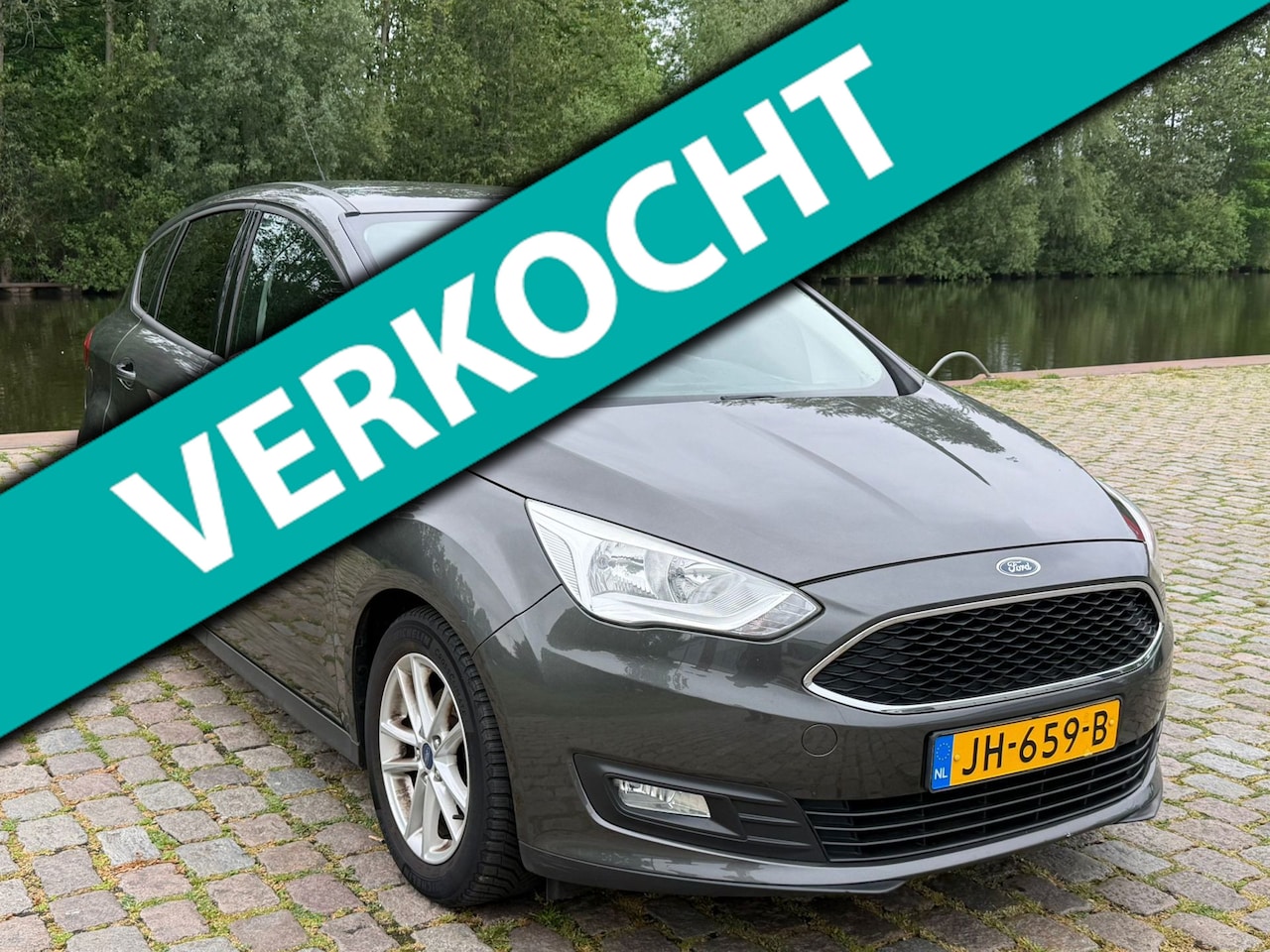 Ford C-Max - 1.0 Trend Zeer netjes navigatie cruis airco parkeer sensor trekhaak - AutoWereld.nl