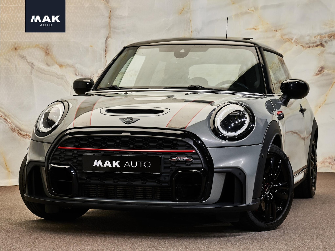 MINI John Cooper Works - 2.0 Cooper pano, HUD, H/K, DCC, keyless, ACC, LED, navi+, NP60k - AutoWereld.nl