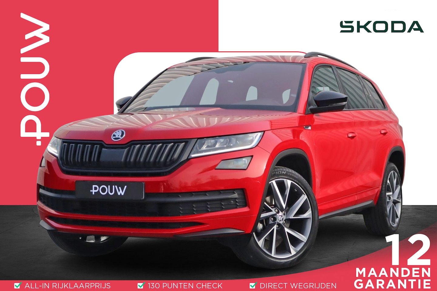 Skoda Kodiaq - 1.5 TSI 150pk DSG Sportline Business | Panoramadak | Trekhaak | Memory Seats | Stoel en St - AutoWereld.nl