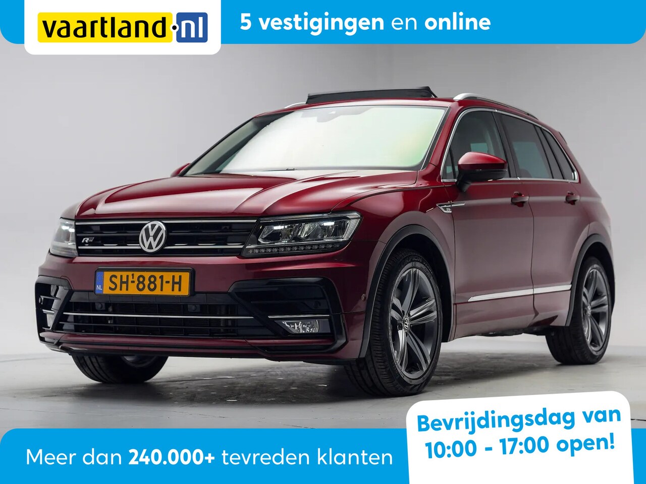 Volkswagen Tiguan - 2.0 TSI 180pk 4Motion R Line Highline Aut. [ Panorama Trekhaak Adapt.cruise ]Camera ] - AutoWereld.nl