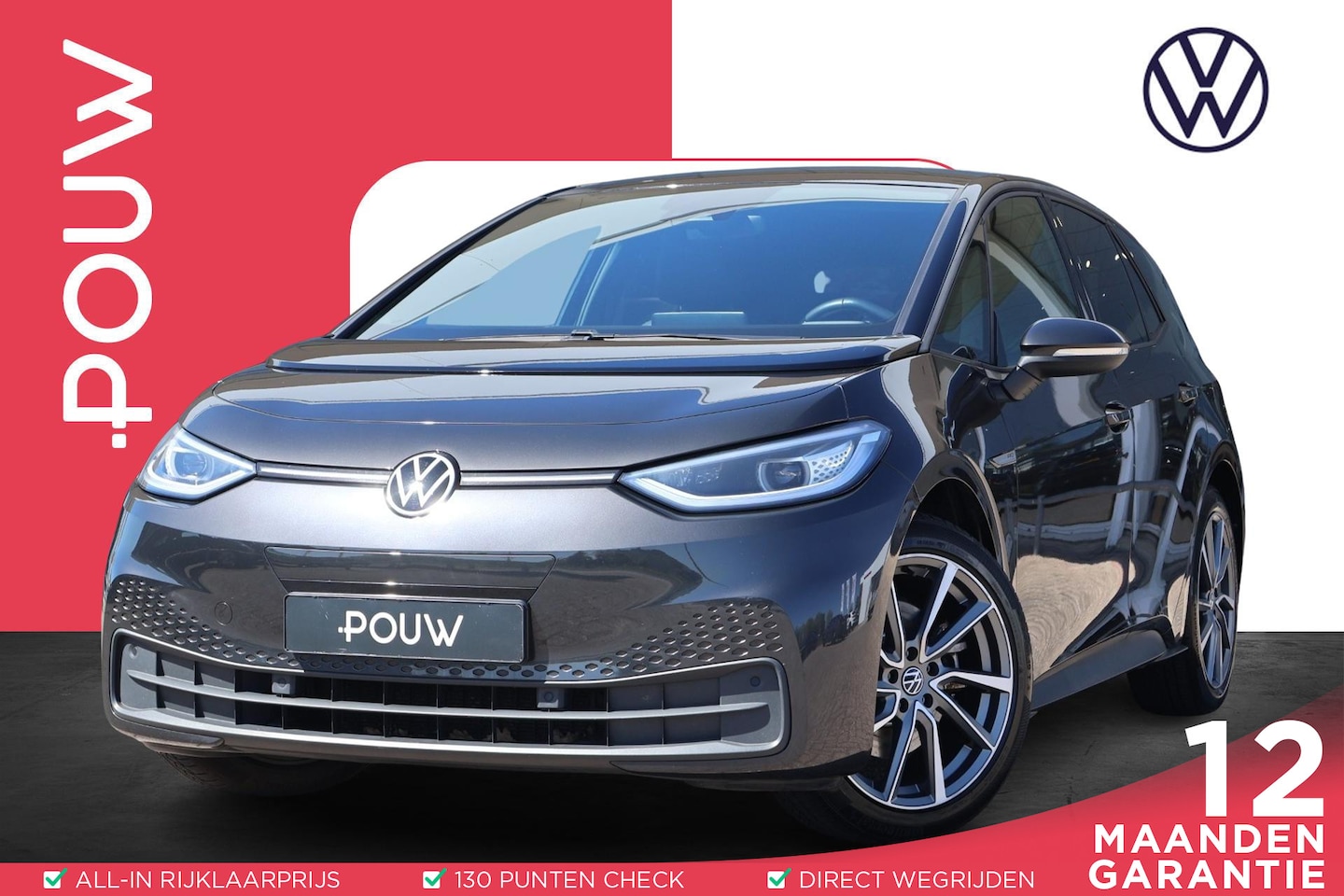 Volkswagen ID.3 - 145pk Pro 58 kWh | SoH 94% | Leder | Camera | Keyless | Navigatie | Adaptive Cruise - AutoWereld.nl