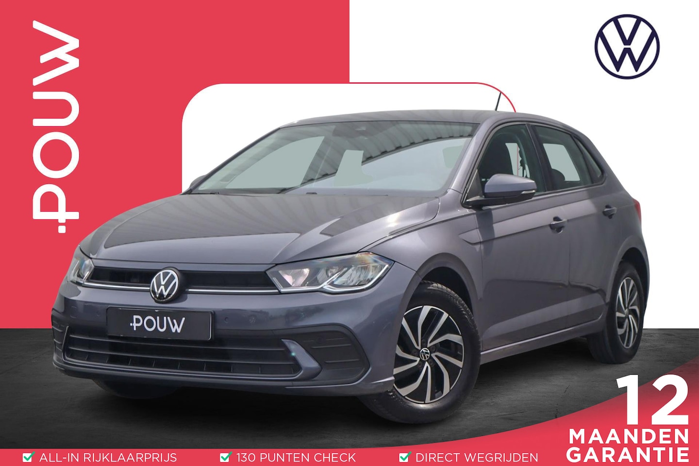 Volkswagen Polo - 1.0 TSI 95pk Life | Apple Carplay/Android Auto | Parkeersensoren | Cruise Control Adaptief - AutoWereld.nl