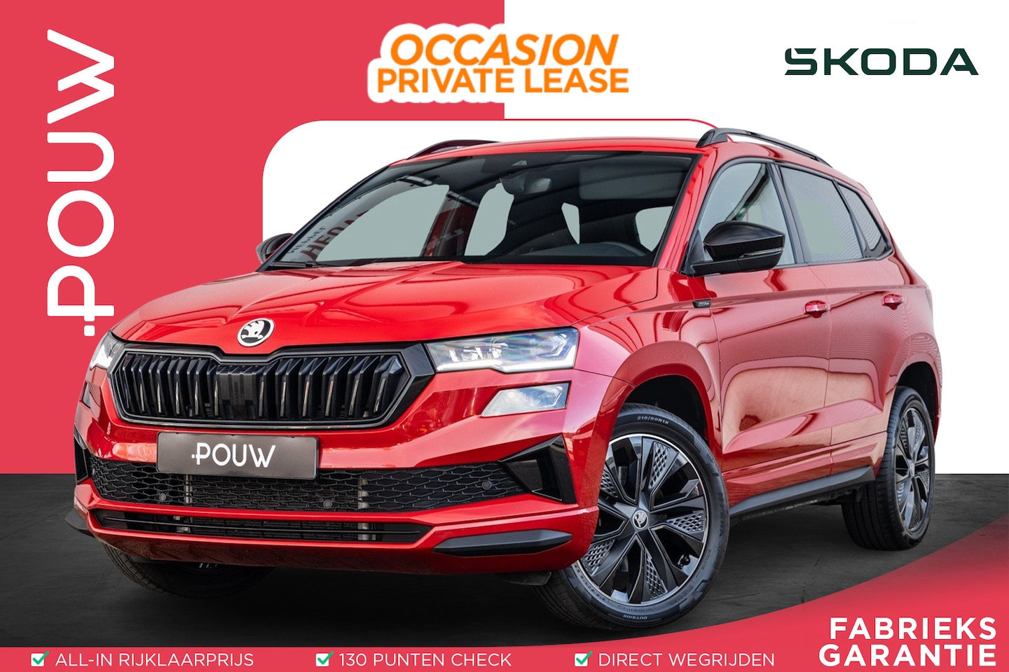Skoda Karoq - 1.5 TSI 150pk DSG ACT Sportline Business | Trekhaak | LED Matrix | Elektrische Achterklep - AutoWereld.nl