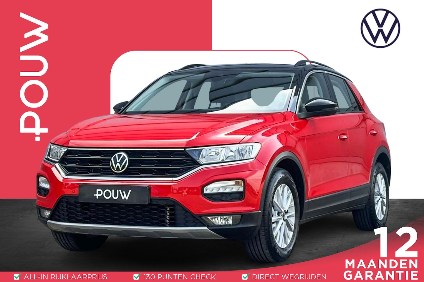 Volkswagen T-Roc - 1.0 TSI 110pk Style | Navigatie | App Connect | Adaptive Cruise - AutoWereld.nl