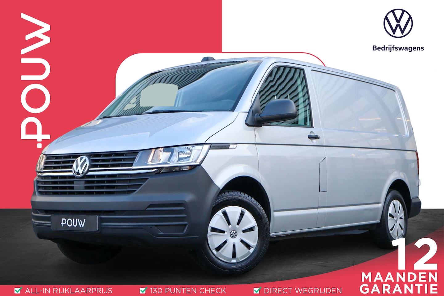 Volkswagen Transporter - 2.0 TDI 90pk L1H1 | Cruise Control | App Connect | 2.600kg GVW - AutoWereld.nl