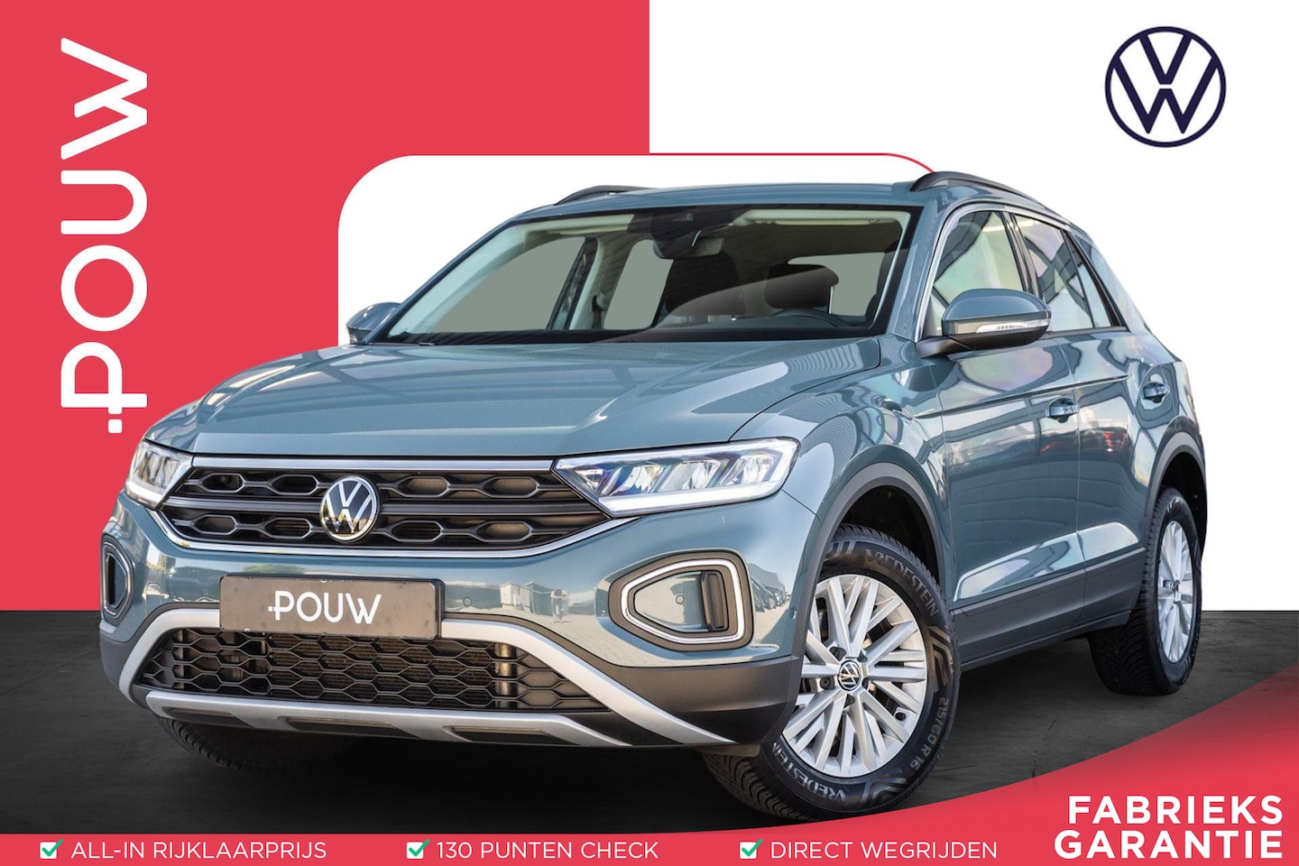 Volkswagen T-Roc - 1.0 TSI 110pk Life | Navigatie | All Season Banden | Volautomatische Airconditioning - AutoWereld.nl