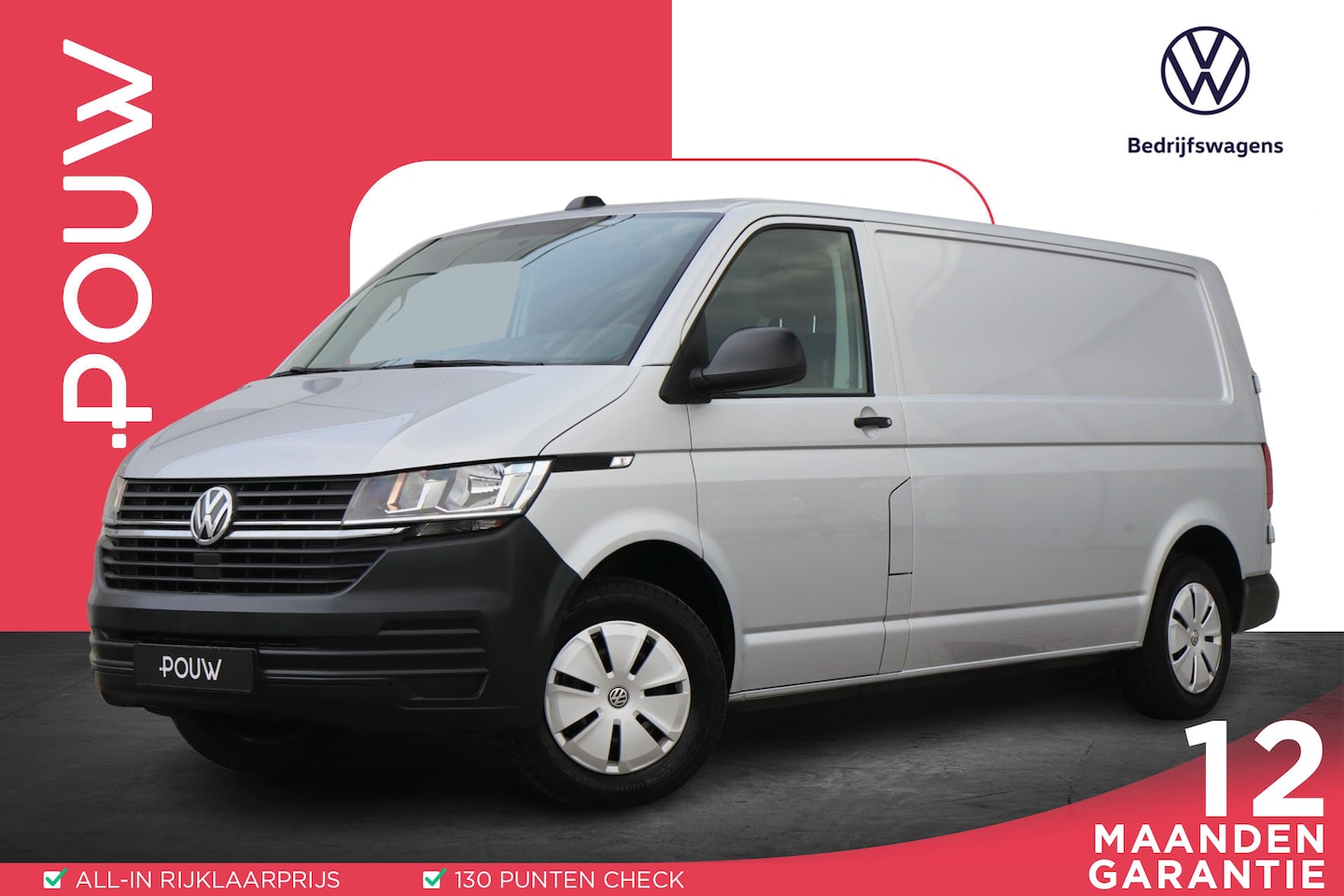 Volkswagen Transporter - 2.0 TDI 90pk L2H1 28 | App-Connect | Trekhaak | Cruise Control | Airco | - AutoWereld.nl