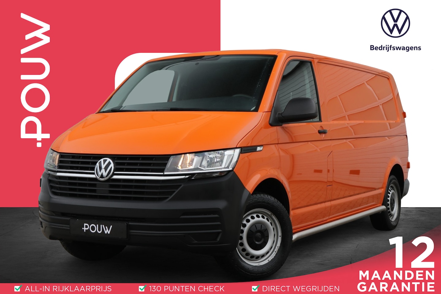 Volkswagen Transporter - 2.0 TDI 110pk L2H1 28 | Trekhaak | Cruise Control | Bluetooth | Airco - AutoWereld.nl