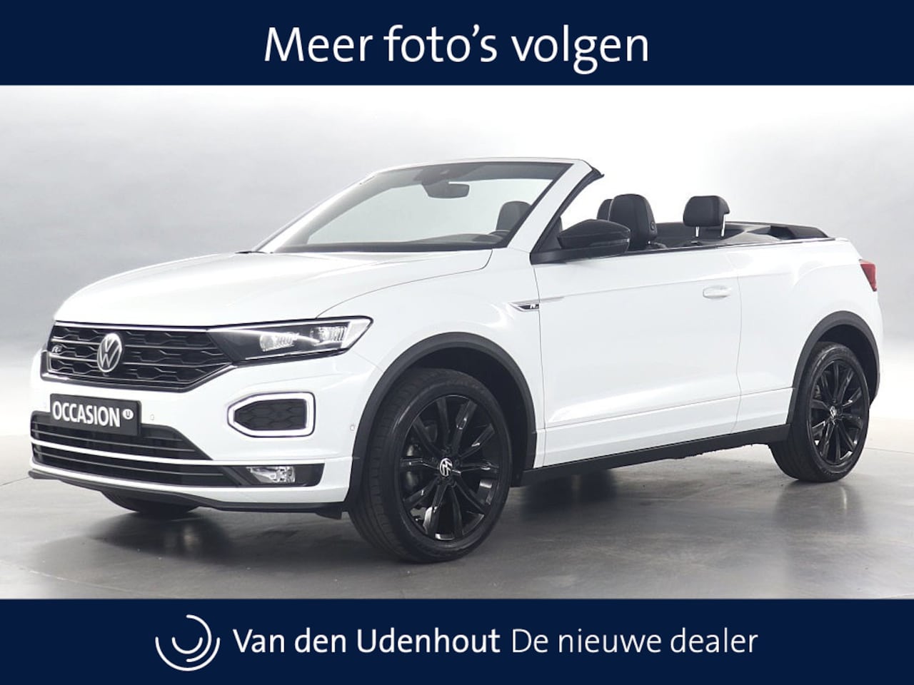 Volkswagen T-Roc Cabrio - 1.5 TSI 150pk Automaat R-Line Black Style / Leer / Trekhaak / Alarm / Stoelverwarming - AutoWereld.nl