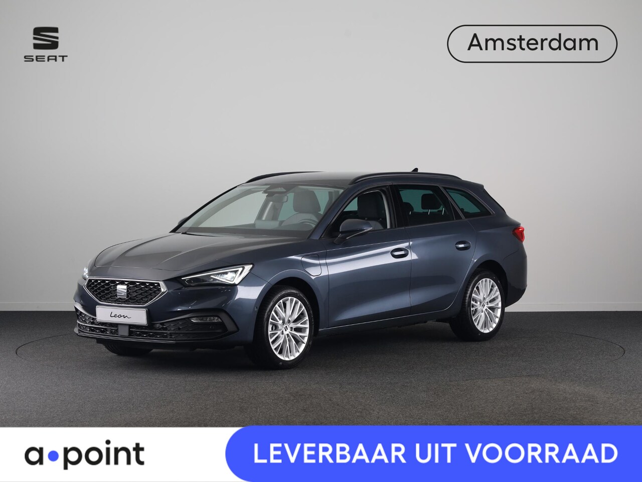 SEAT Leon Sportstourer - 1.5 TSI e-Hybrid Style Business Intense | Magnetic Tech Metallic | Matrix LED Koplampen | - AutoWereld.nl