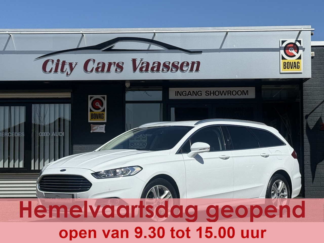 Ford Mondeo - 1.5 Titanium automaat 161 pk navigatie climate ctr cruise ctr dagrijverlichting led pdc v/ - AutoWereld.nl