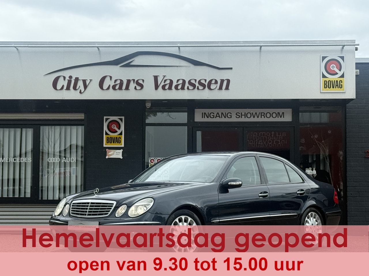 Mercedes-Benz E-klasse - 500 Elegance automaat 306 pk youngtimer navigatie climate ctr cruise ctr leder lmv 17 inch - AutoWereld.nl
