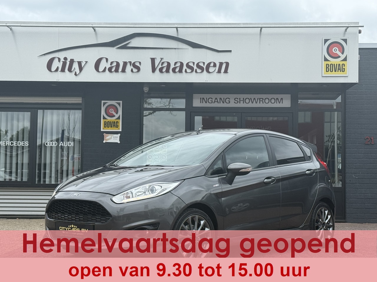 Ford Fiesta - 1.0 EcoBoost ST Line 141 pk full options navi climate ctr spoiler pakket lmv 16 inch pdc a - AutoWereld.nl